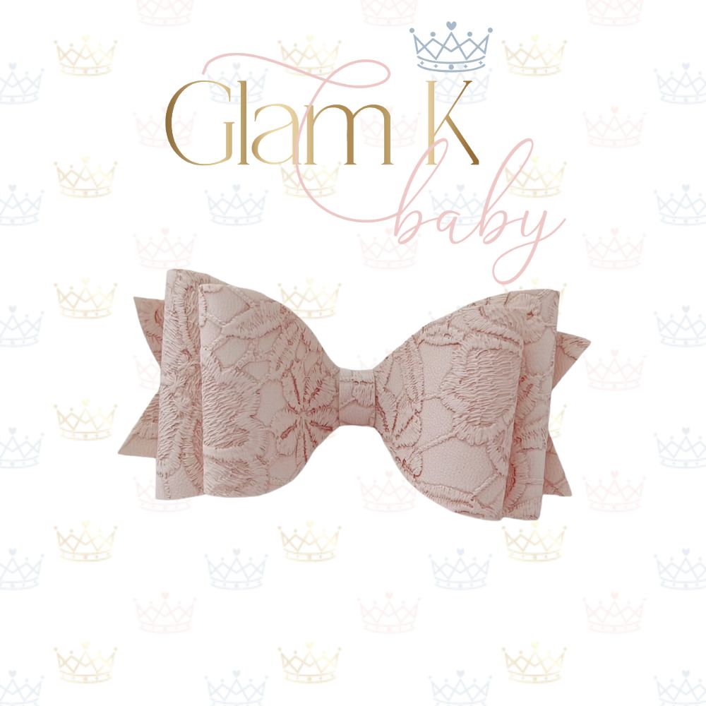 Sued Lace Bow