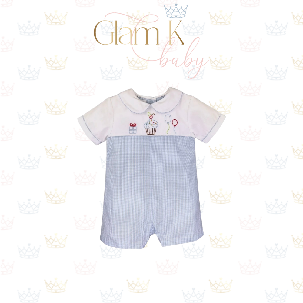 Birthday Boy Embroidered Romper