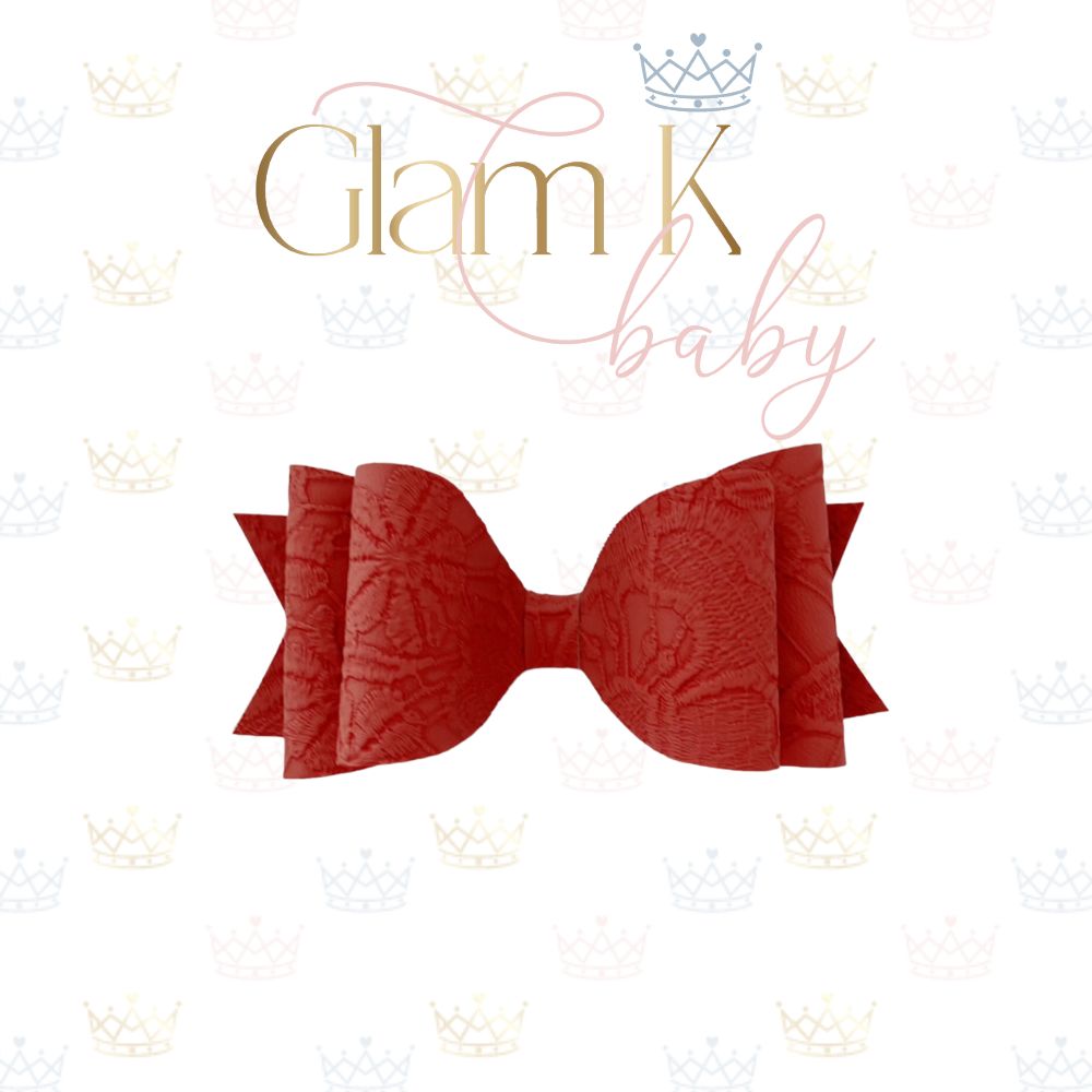 Sued Lace Bow