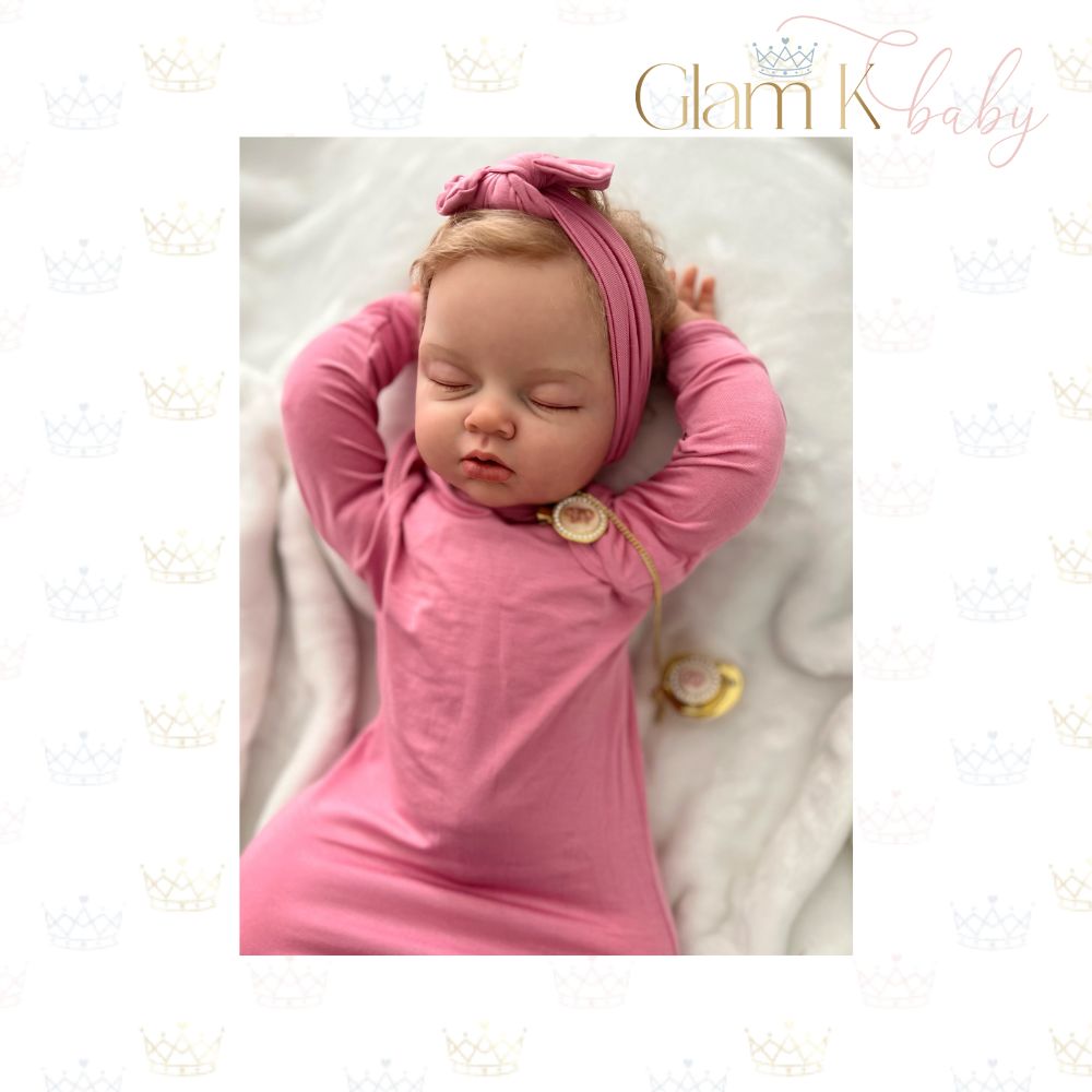 Madison-Mommy Labor & Delivery/Nursing Gown & Matching Knotted Gown