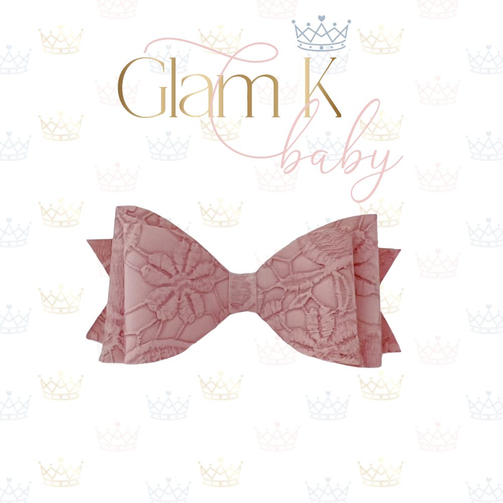 Sued Lace Bow