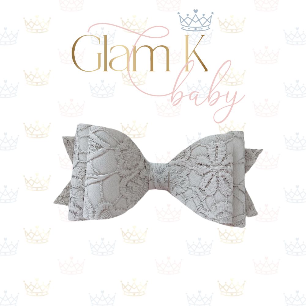 Sued Lace Bow