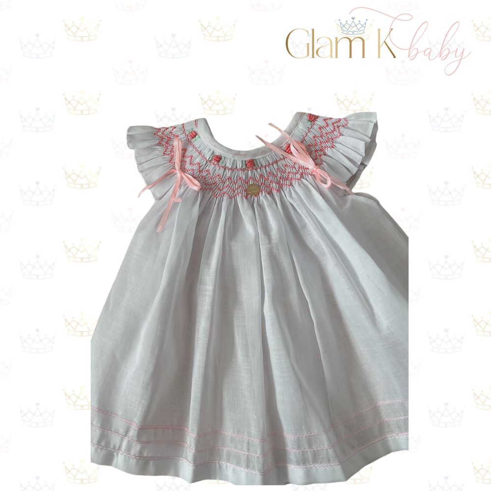Tonal Chevron Rose - Linen Gowns