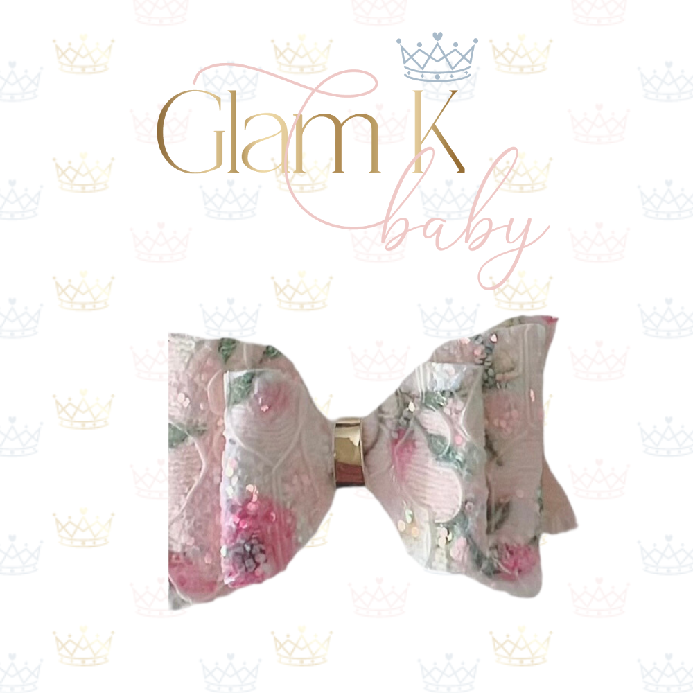 Mini Glitter Flower - Bow