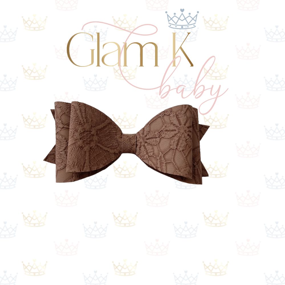 Sued Lace Bow