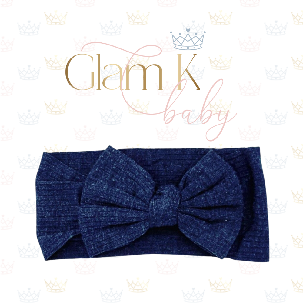 Cross Tie Bow - Headband