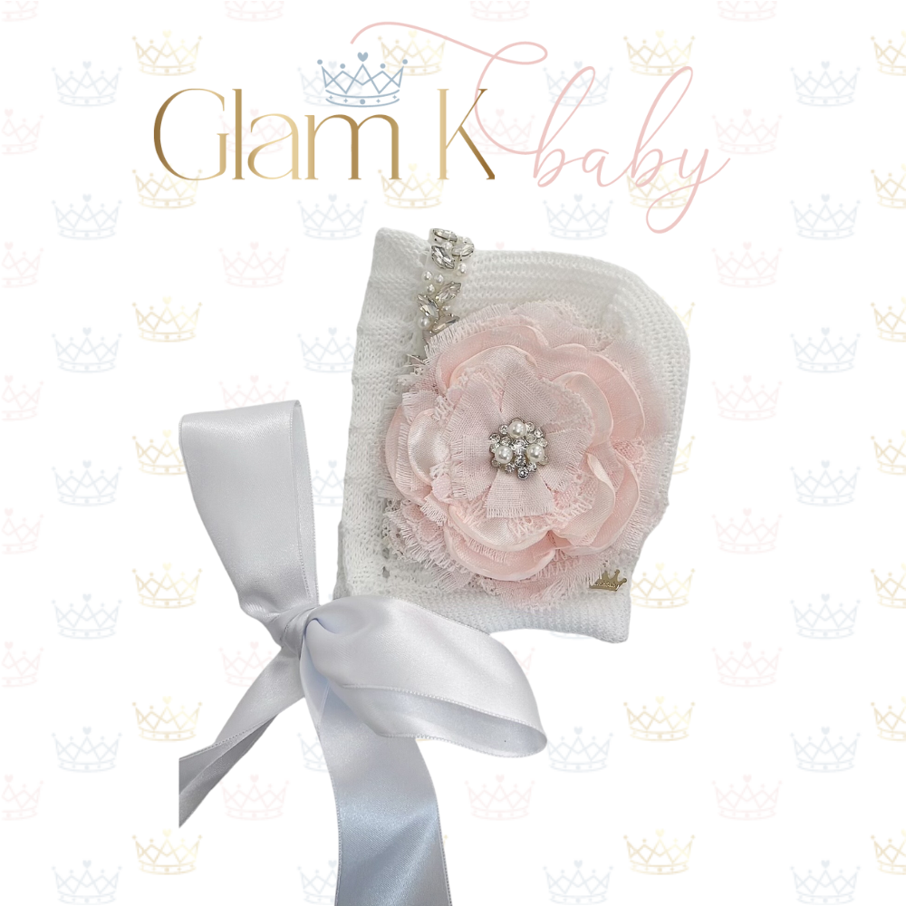 Light Pink Vintage Glam - Bonnet Hat