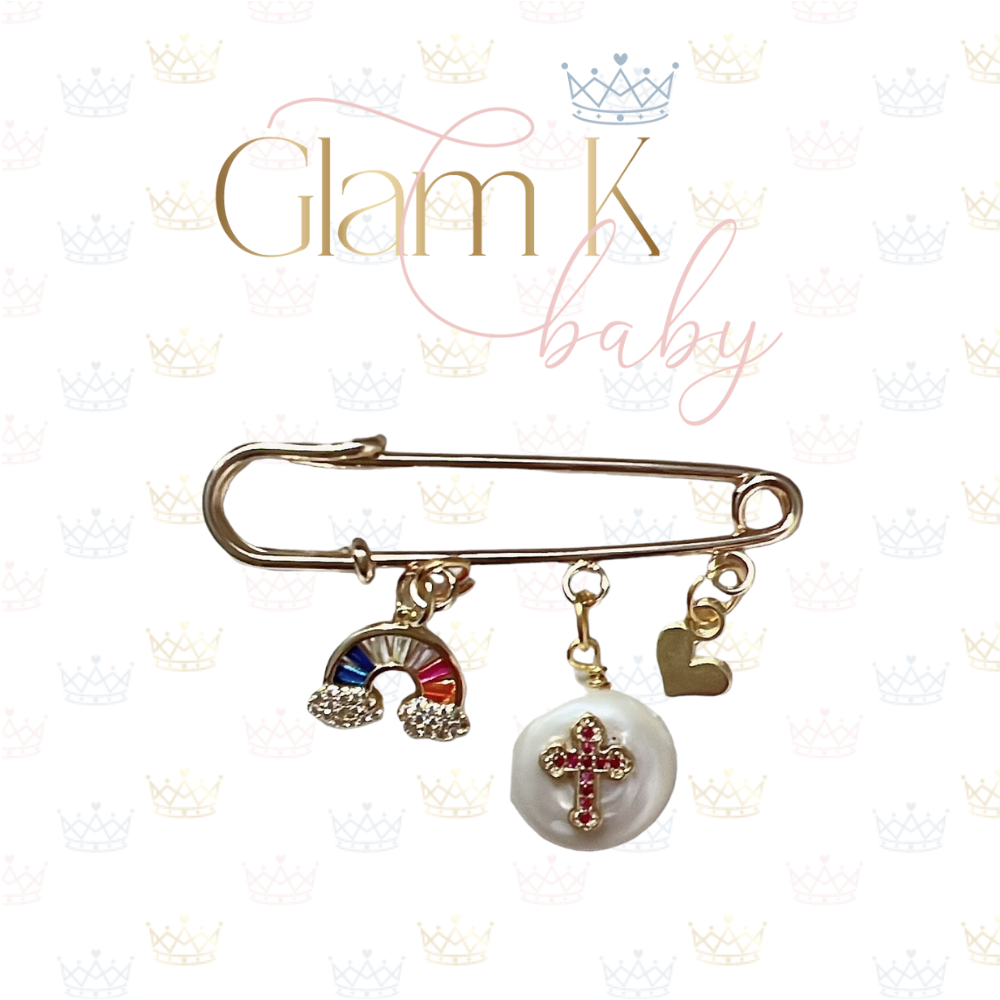 Rainbow Cross - Pin Brooch