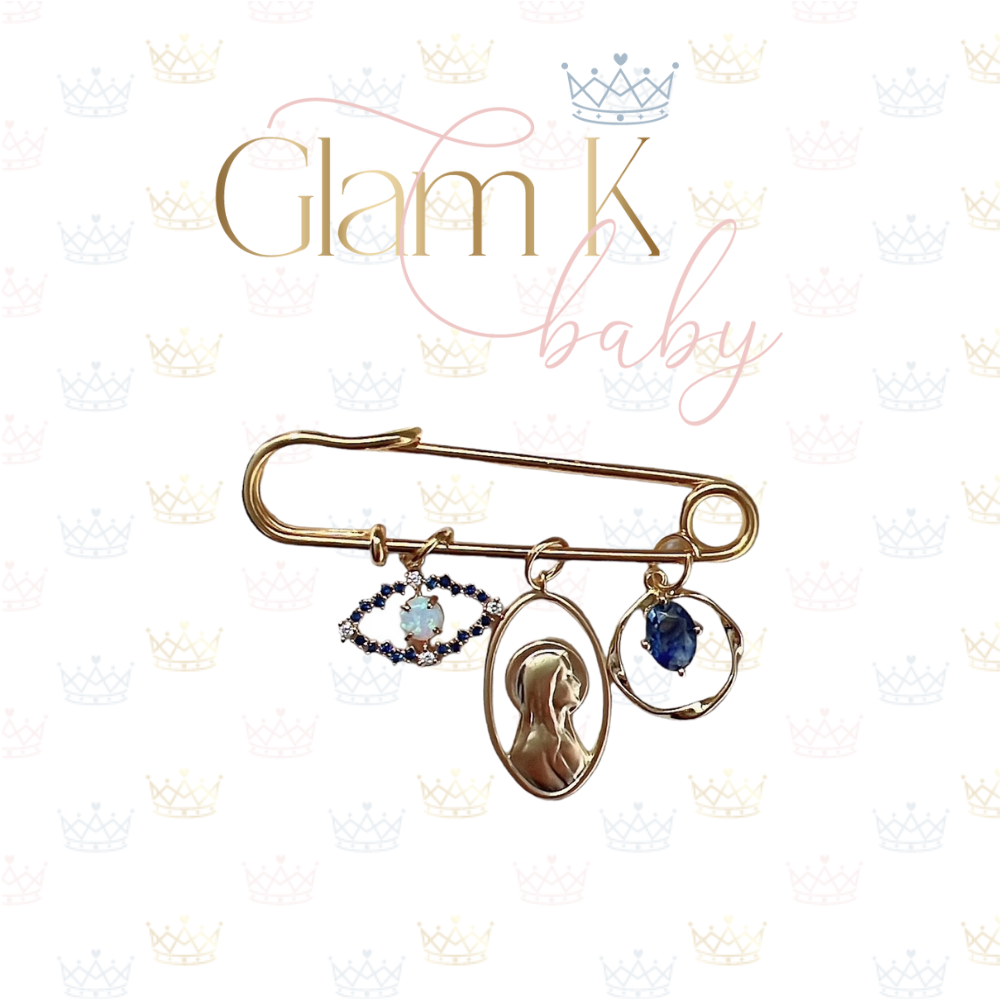 Blue Gemstone - Pin Brooch