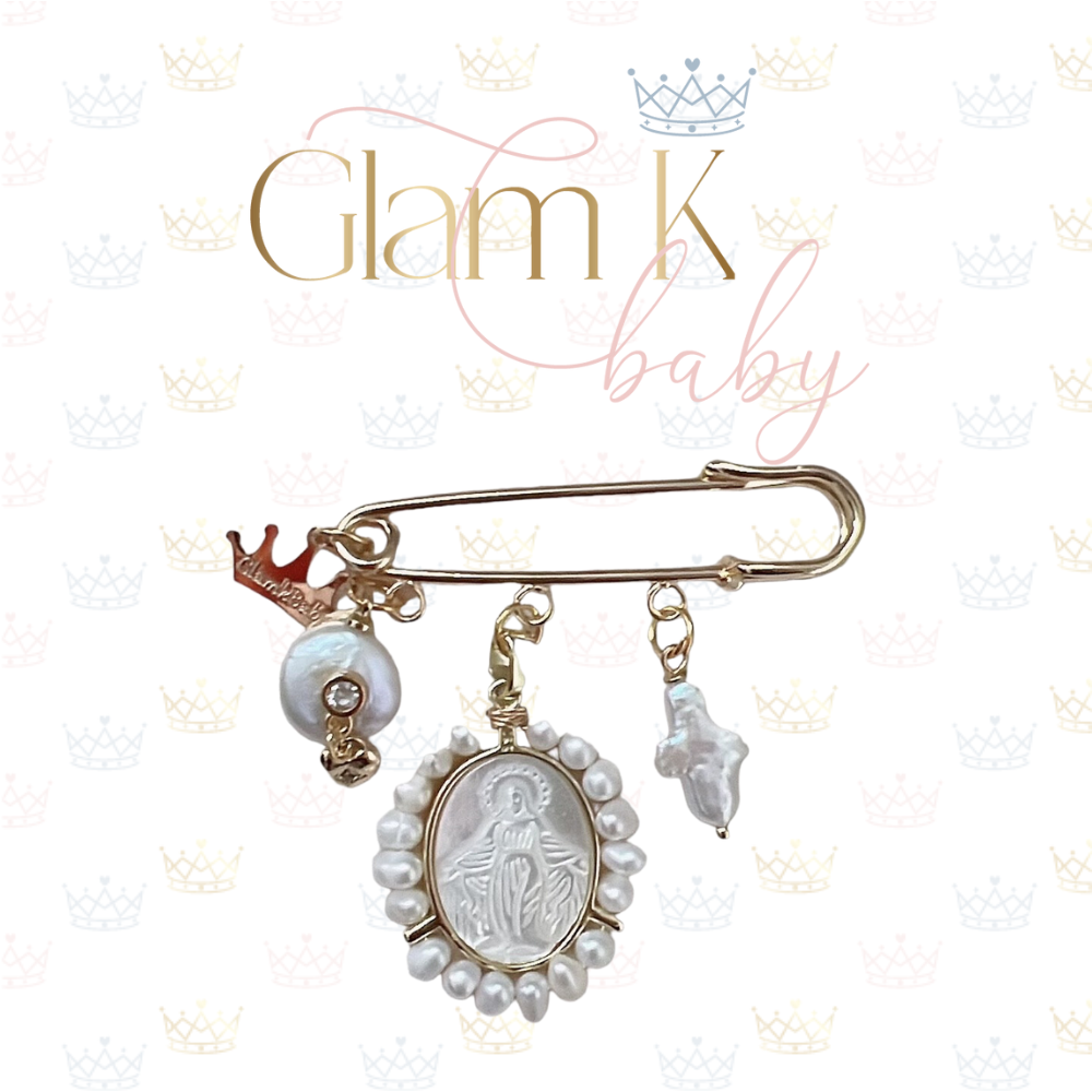 Religious Pearl - Pin Brooch