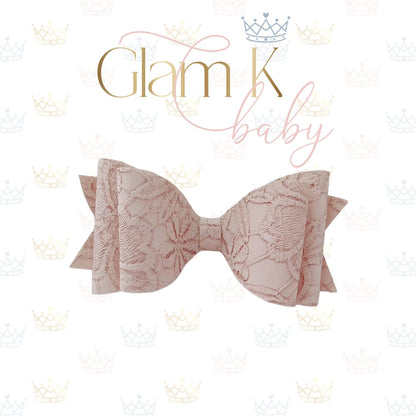 Sued Lace Bow