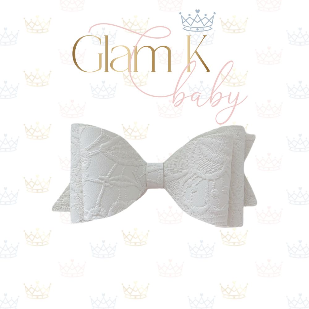 Sued Lace Bow