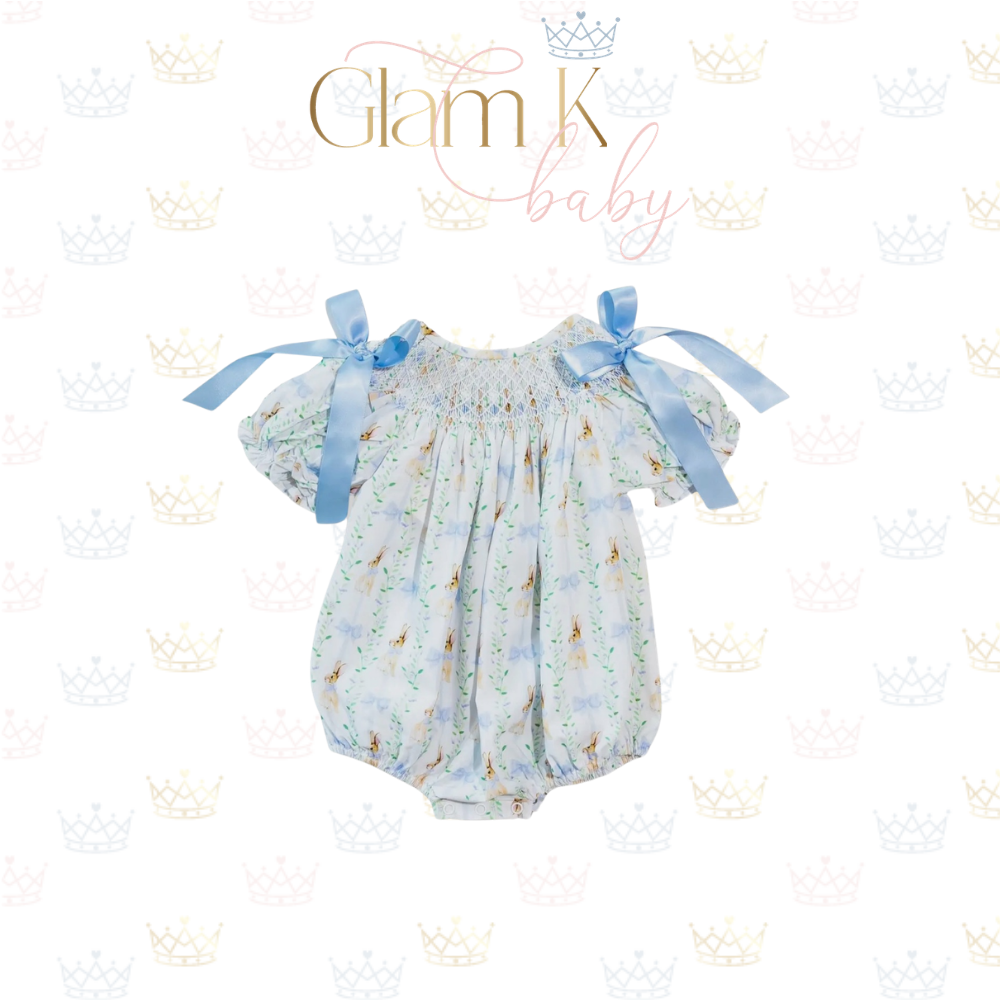 Smocked Peter Rabbit Bow Bubble