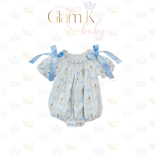 Smocked Peter Rabbit Bow Bubble
