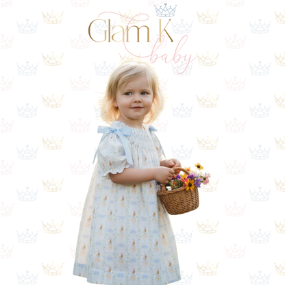 Smocked Peter Rabbit Bow Bubble