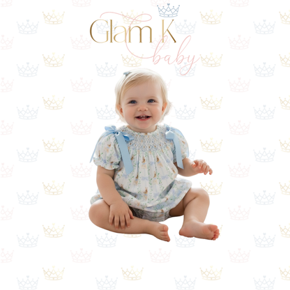 Smocked Peter Rabbit Bow Bubble