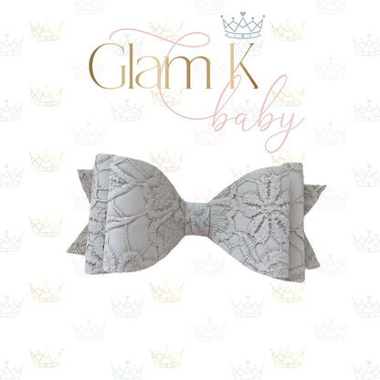 Sued Lace Bow