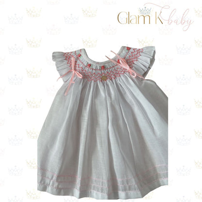 Tonal Chevron Rose - Linen Gowns
