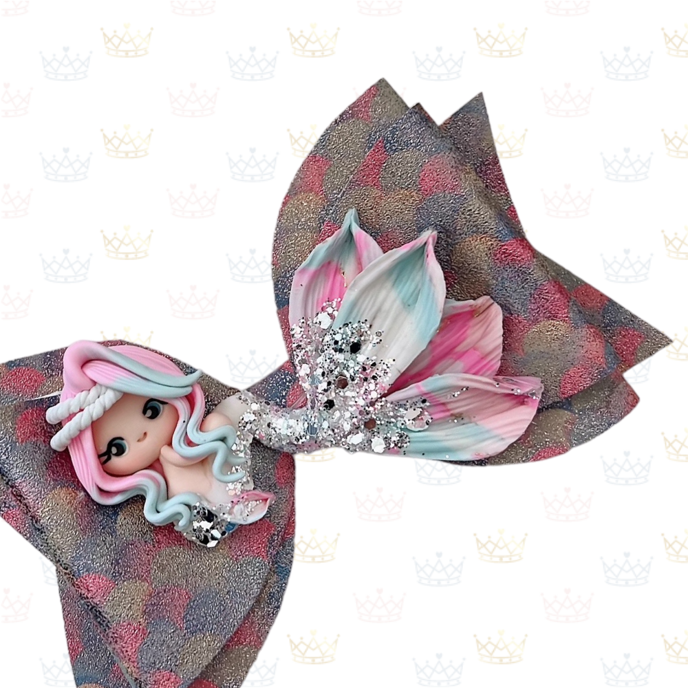 Multi-Colored Mermaid - Bow