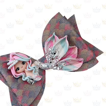 Multi-Colored Mermaid - Bow