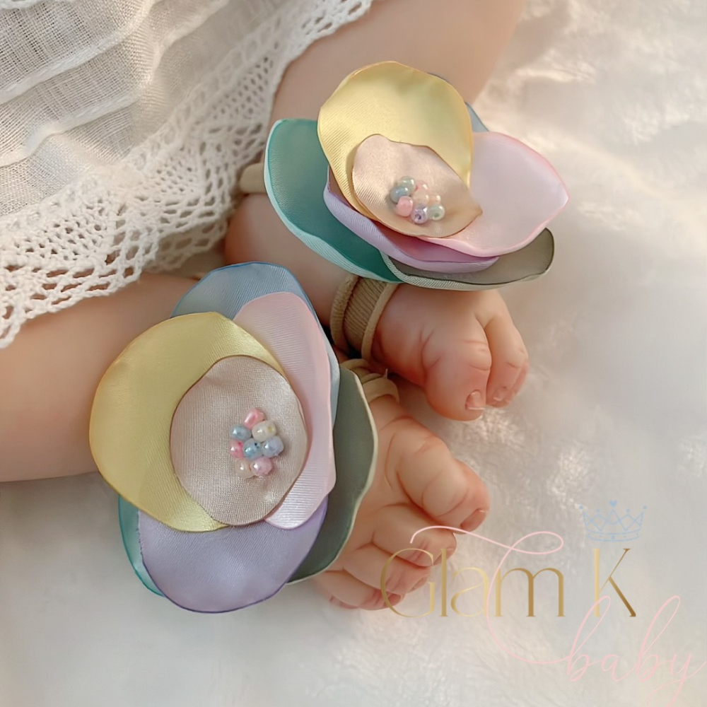 Petaled Rainbow - Bare Foot Sandal Set