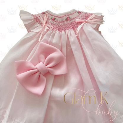 Tonal Chevron Rose - Linen Gowns